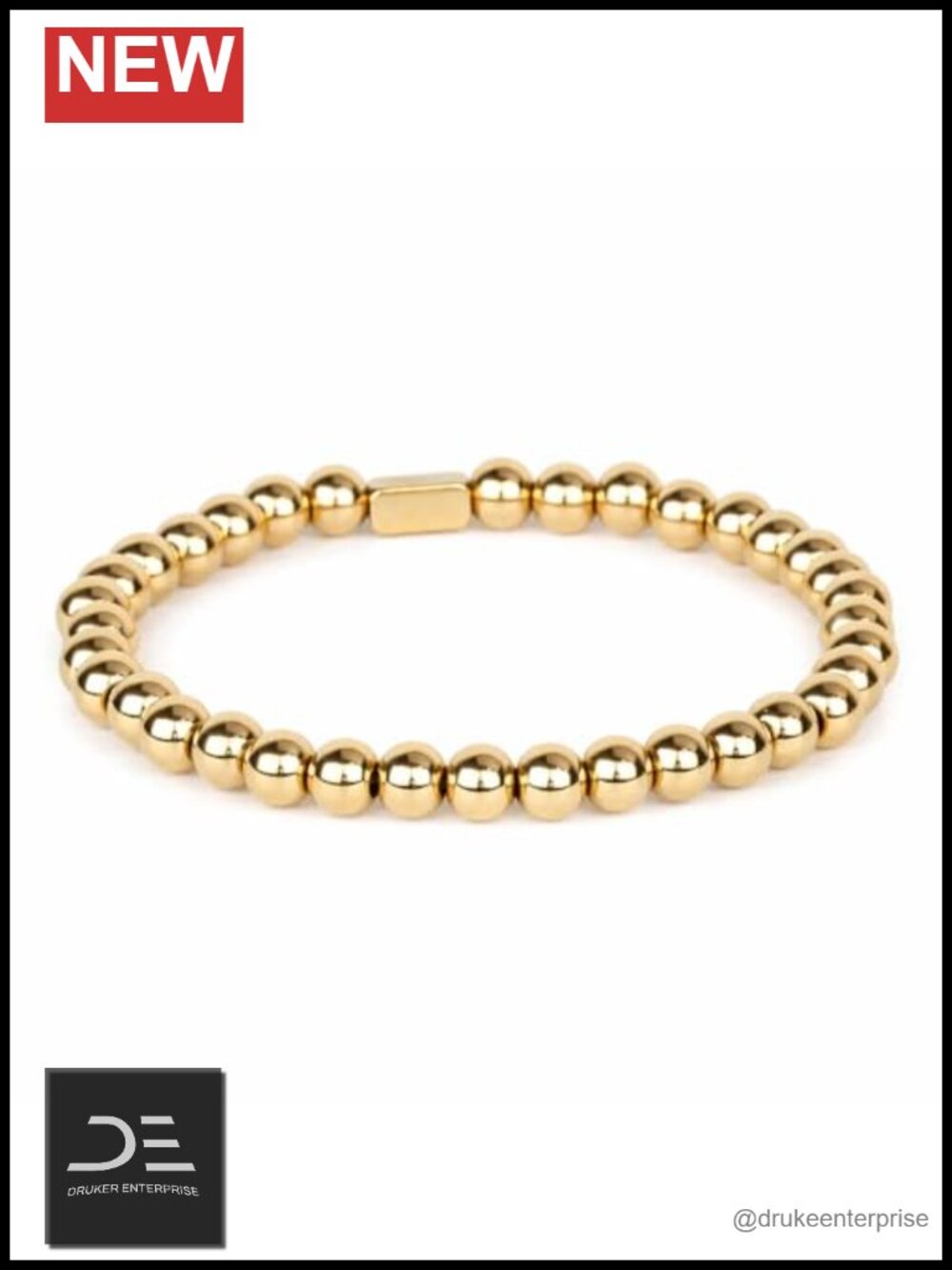 Natural Gemstone Stretch Bracelet Women Stackable Layering 18K Gold Plated